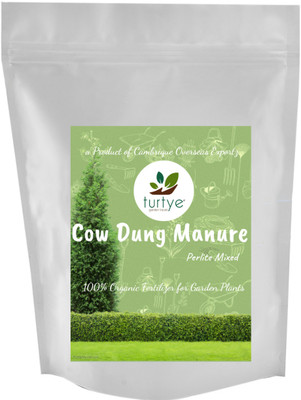 

Turtye Cow Dung Manure with Perlite for Gardening Plants - 10 Kg's - 100% Organic Fertilizer for Home Gardening Plants Soil Manure(10 kg Powder)