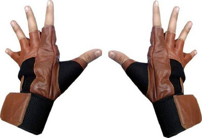 

Cp Bigbasket Leather Gym & Fitness Gloves (, Brown, Black, Black;brown