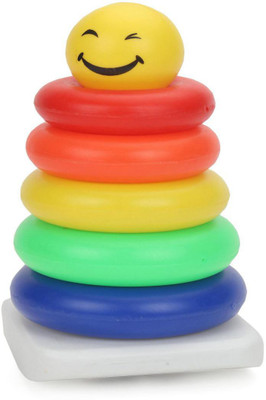 

Ratnas SMILEY RING SMALL 5 RINGS FOR KIDS (STACKING FUN)(Multicolor)