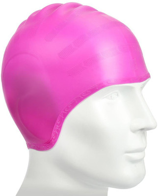 

Xerobic Swimming Cap Silicone Swimming Cap Non-toxic Anti-Allergy Does Not Pull Hair with 3D Ergonomic Design Ear Pockets for Adult Woman and Men Swimming Cap(Pink, Pack of 1)