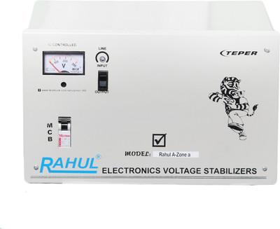 

Rahul Base-7 a7 KVA/28 Amp 140-280 Volt 3 Step Main Line Use Up to 7 KVA Load Automatic Voltage Stabilizer(Gray)