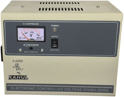 

Rahul H-40140c 4 KVA/16 Amp In Put 140-280 Volt Copper 3 Step Best Suitable For 1.5 Tonns Air Conditioners Automatic Voltage Stabilizer(Gray)