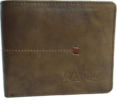 

Divine Men Brown Genuine Leather Wallet(5 Card Slots)