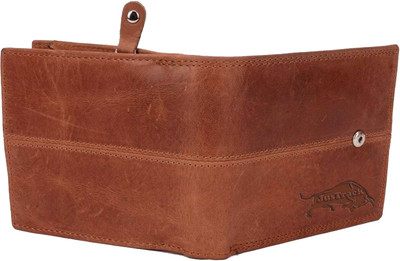 

Justrack Men Tan Genuine Leather Wallet(3 Card Slots), Tan hunter
