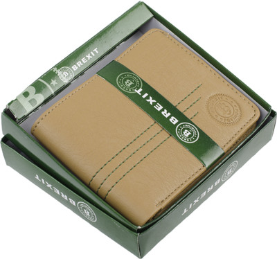 

Brexit Men Casual Tan Artificial Leather Wallet(3 Card Slots)