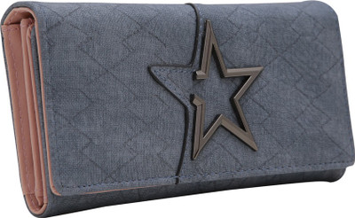 

Cidky Women Casual Grey Artificial Leather Wallet(10 Card Slots), Trendy grey