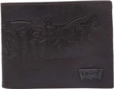 

Levi Men Casual Brown Genuine Leather Wallet(6 Card Slots)