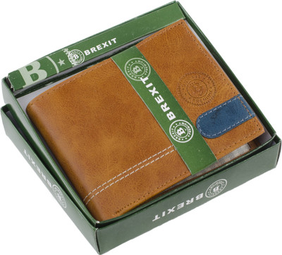 

Brexit Men Tan Artificial Leather Wallet(7 Card Slots)