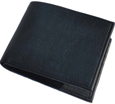 

ibex Men Black Artificial Leather Wallet(8 Card Slots)