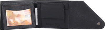 Designer Bugs Men Black Artificial Leather Wallet(3 Card Slots)