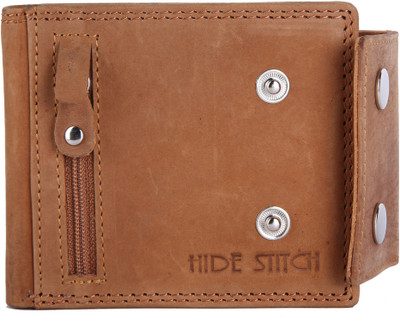 

Hidestitch Men Tan Genuine Leather Wallet(6 Card Slots), Tan-06