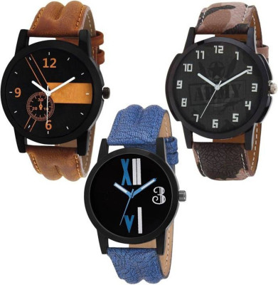 

Rangoli Enterprise New Stylish Attractive Combo Of 3 For Men Watch - For Boys