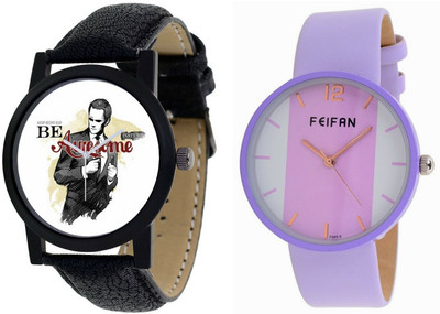 

AR Sales Combo Of 2 Analog Watch For Mens And Womens FF007-AR106 Watch - For Couple