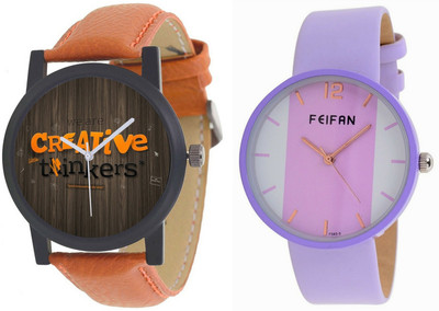 

AR Sales Combo Of 2 Analog Watch For Mens And Womens FF007-AR101 Watch - For Couple