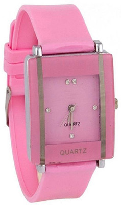 

Happy Deals glory pink square fancy and beautiful watch for girls Watch For -GIrls & Women Watch - For Girls