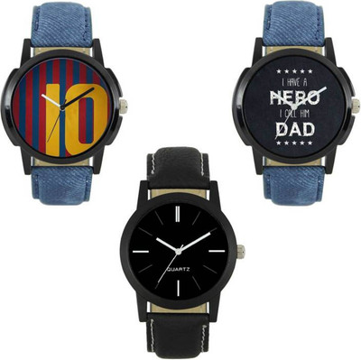 

Rangoli Enterprise New Stylish Attractive Combo OF 3 For Men Watch - For Boys