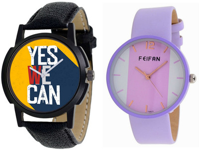 

Maxi Retail Combo Of 2 Analog Watch For Mens And Womens FF007-S104 Watch - For Couple