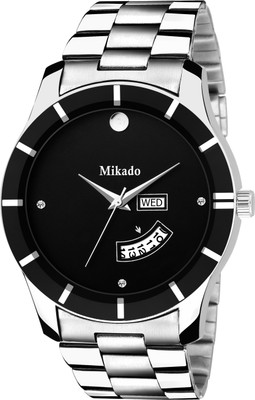 

Mikado Black Dial Day and Date functional analog watch for Men's Watch - For Men