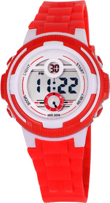 

TIME UP KMR-8569118-6-Red Arrow Style Date Special Dial Alarm & Chronograph Watch - For Boys & Girls