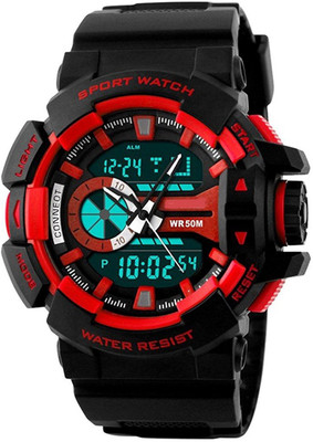 

VILAM Analogue-Digital Red Dial Sport's Watch - For Men