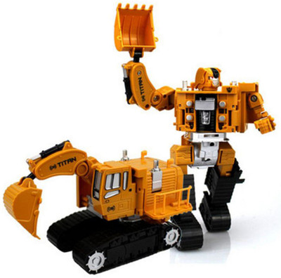

HALO NATION Iron Arm King Transformation Robot Car Metal Alloy Engineering Construction Vehicle Truck Assembly Deformation Toy 2 in 1 Robot Kid Toys(Yellow)