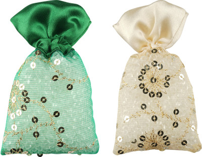 3Pure Musk and Sandal Car Freshener Diffuser Perfume Potli - Set of 2(2 x 55 g)