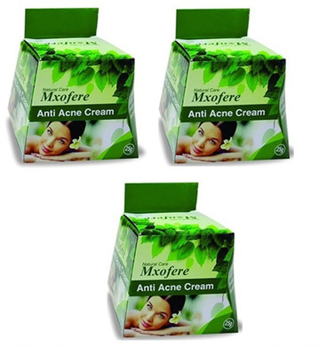

Mxofere Herbals Value (Pack of 3) Anti-acne Cream - Clove & Neem Extract (25X3=75g)(75 g)