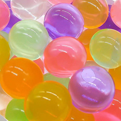 

Generic TOAOB 5000pcs Water Bead Gel Bright Rainbow Mix Wedding decor Vase fillers (Almost 94 Grams)