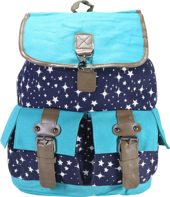 Desence Stylish Casual College Backpack For Girl's 15 L Backpack(Blue)