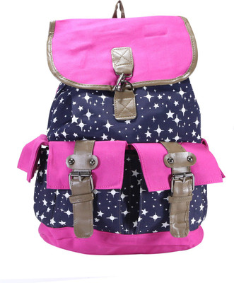 Desence Stylish Casual College Backpack For Girl's 15 L Backpack(Pink)