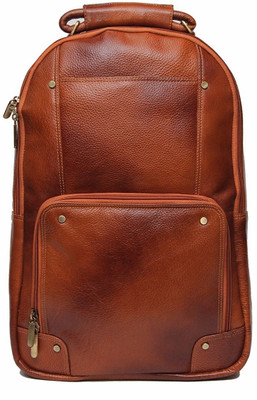 

HICLASS Genuine Leather Backpack 10 L Laptop Backpack(Tan)