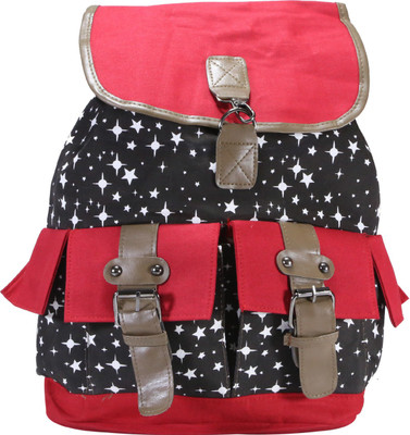 

Desence Stylish Casual College Backpack For Girl's 15 L Backpack(Red)