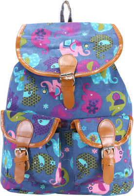 

Desence Stylish Casual College Backpack For Girl's 5 L Backpack(Multicolor), Blue