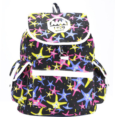 

Desence Stylish Casual College Backpack For Girl's 5 L Backpack(Multicolor), Black