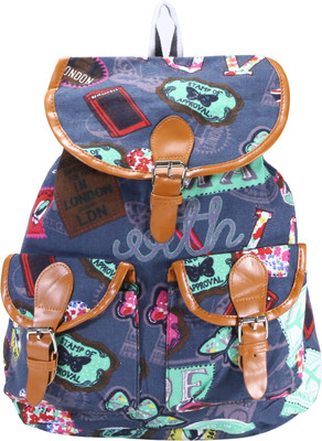 

Desence Stylish Casual College Backpack For Girl's 5 L Backpack(Multicolor), Blue