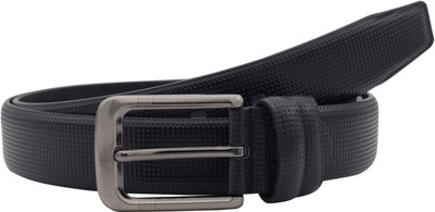 

Snoby Men Casual Black Artificial Leather Belt