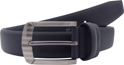 

Snoby Men Casual Black Artificial Leather Belt