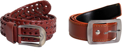 

Amber Shine Men Casual, Formal Brown Artificial Leather Belt