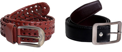

Amber Shine Men Casual, Formal, Party Black, Brown Artificial Leather Belt