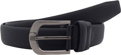 

Snoby Men Casual Black Artificial Leather Belt
