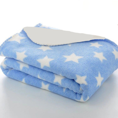 

BRANDONN Polka  Top Sheet(Cotton, SKYBLUE