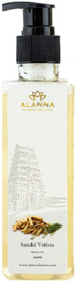 

Alanna Naturally Beautiful Best Shower Gel / Body Wash With Sandal & Vetiver for Men and Women / Natural Shower Gel(200 ml)