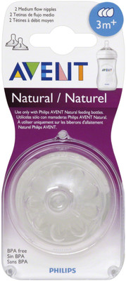 PHILIPS avent natural nippal 3m+ Medium Flow Nipple(Pack of 1 Nipple)