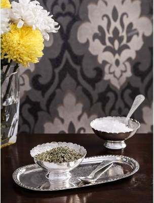 Arsalan Silver Plated Serving Bowl Royal Silver(Pack of 5, Silver)