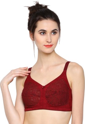 Sonari Felina Women Full Coverage Non Padded Bra(Maroon)