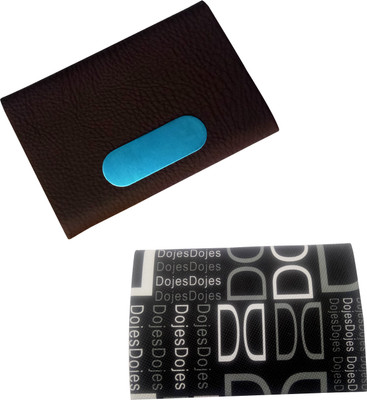 

Printmystic.com 10 Card Holder(Set of 2, Black, Maroon, Silver)