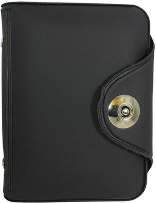 

Apki Needs Boys Blue Canvas, Artificial Leather Wallet(22 Card Slots), Black