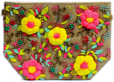 Amolika Casual Brown Clutch
