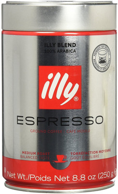 

illy Medium Roast, Ground coffee Red Band, 8.8-Ounce Tins (Pack of 6) Roast & Ground Coffee 1.5 kg(Pack of 6)