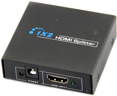 

Microware HDMI Splitter V1.4 Digital 1X2 HDMI Switch for Full HD 1080P Support 3D (One Input To Two Output) HDMI Adapter(Compatible with COMPUTER, Black)